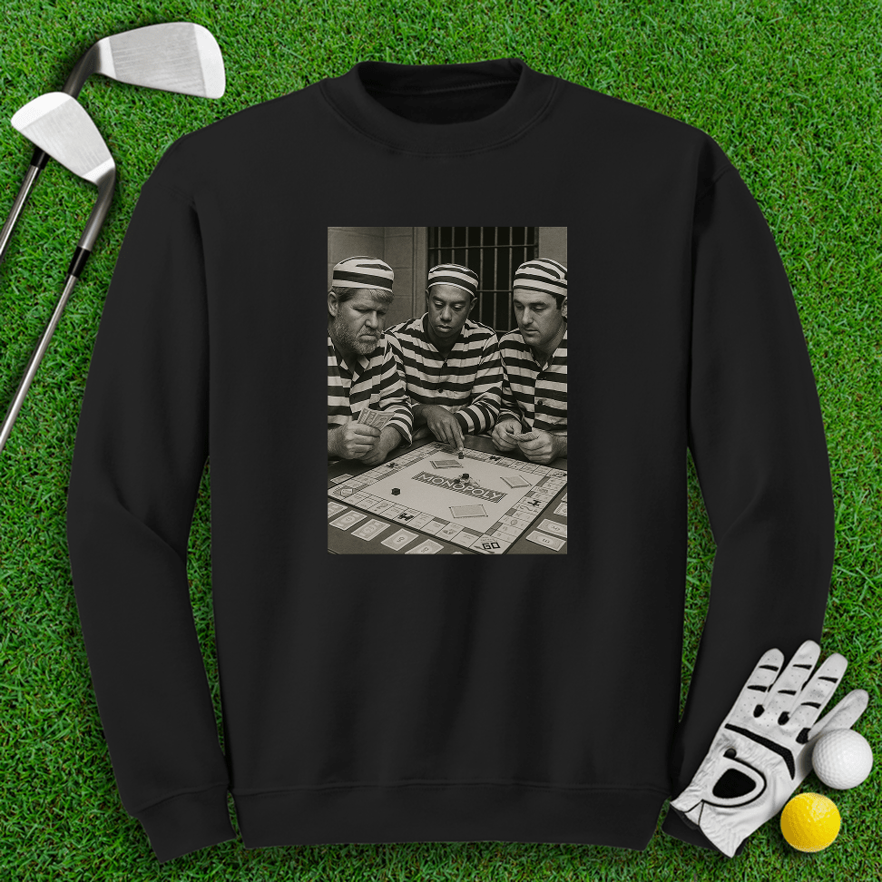 Trio Mugshot Monopoly Crewneck - TeeHee Golf Gear