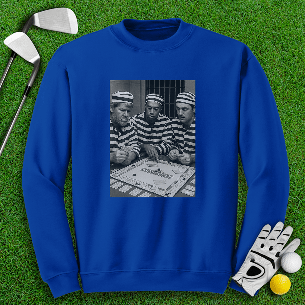 Trio Mugshot Monopoly Crewneck - TeeHee Golf Gear