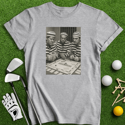 Trio Mugshot Monopoly T-shirt - TeeHee Golf Gear