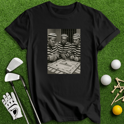 Trio Mugshot Monopoly T-shirt - TeeHee Golf Gear