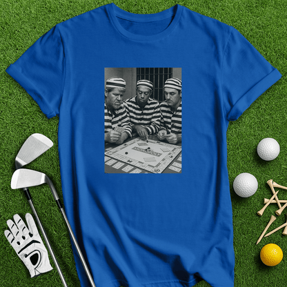 Trio Mugshot Monopoly T-shirt - TeeHee Golf Gear