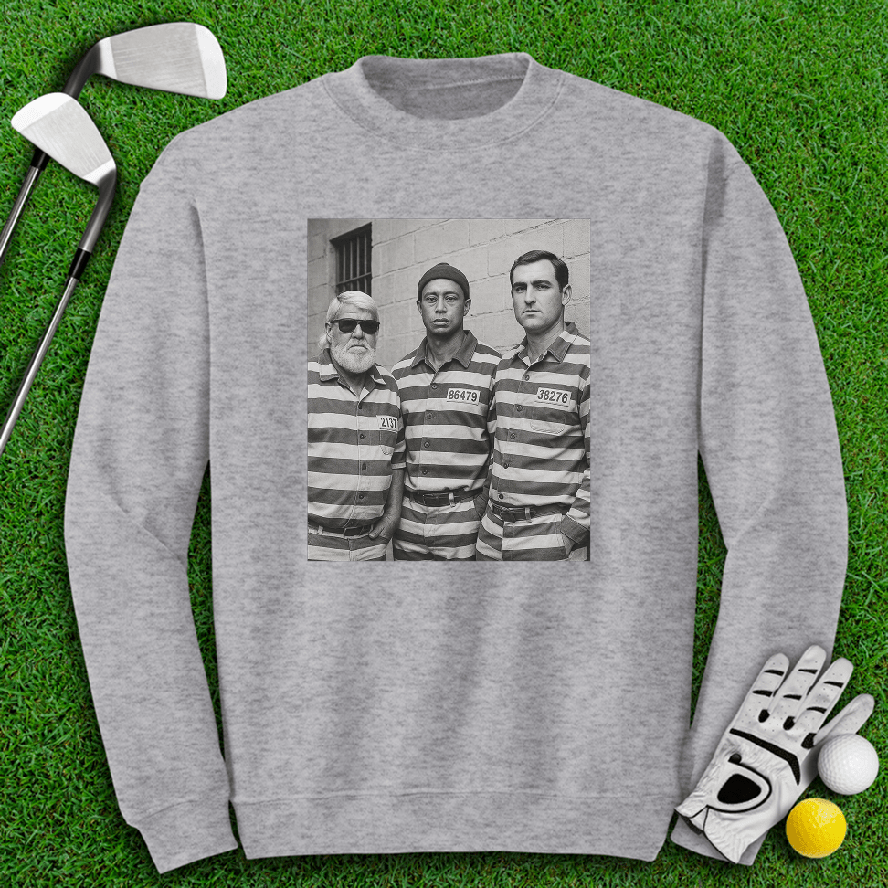 Trio Mugshot Retro Crewneck - TeeHee Golf Gear