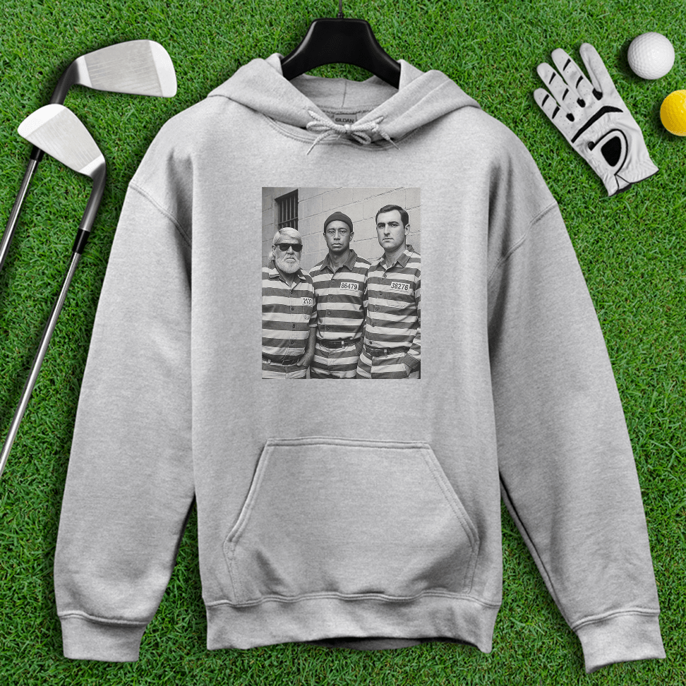 Trio Mugshot Retro Hoodie - TeeHee Golf Gear