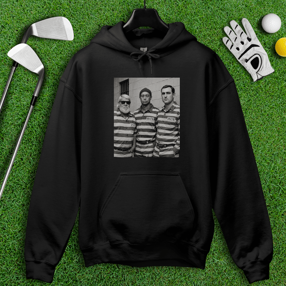 Trio Mugshot Retro Hoodie - TeeHee Golf Gear