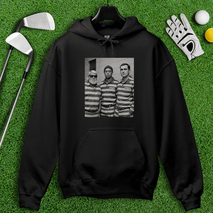 Trio Mugshot Retro Hoodie - TeeHee Golf Gear