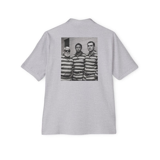 Trio Mugshot Retro Polo Shirt - TeeHee Golf Gear