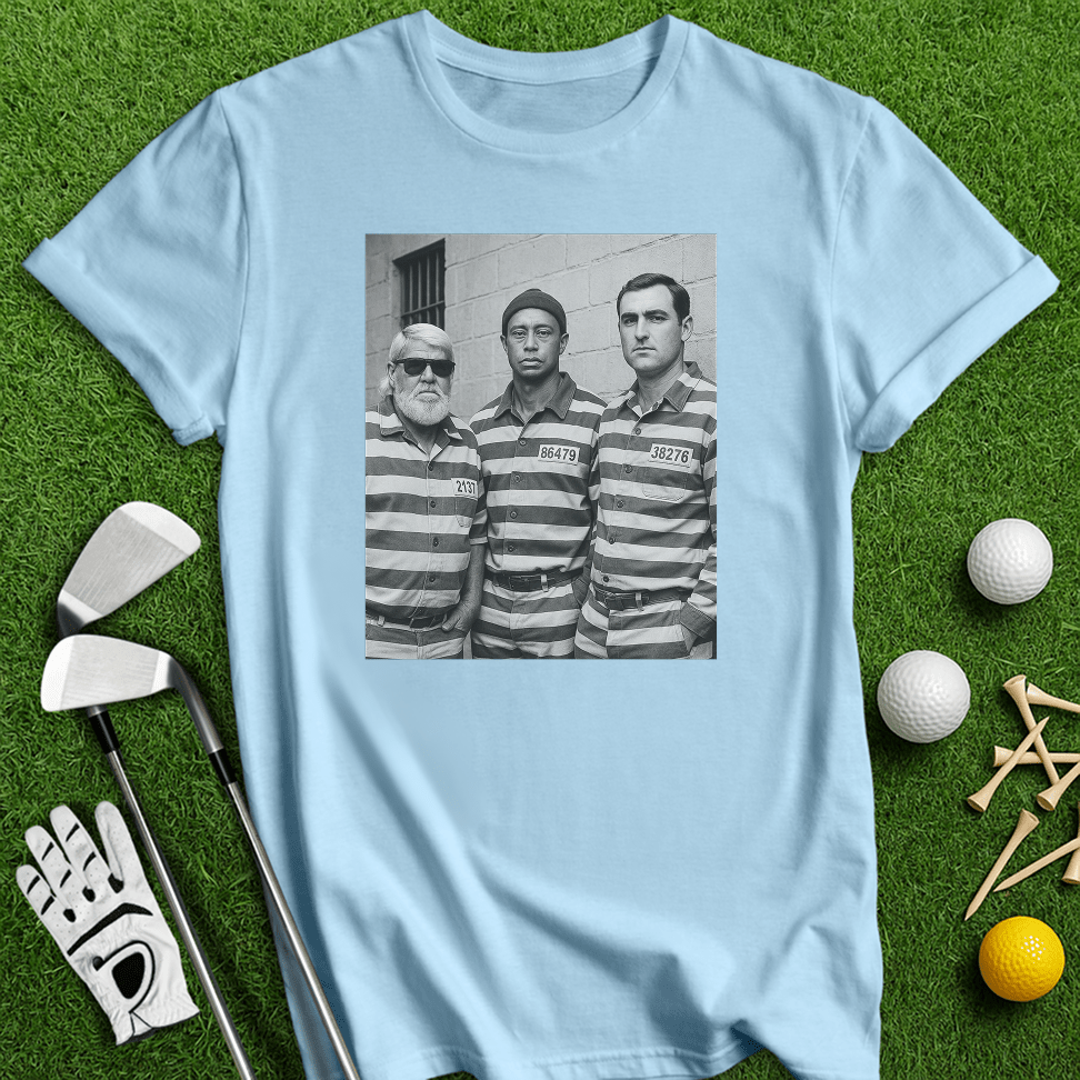 Trio Mugshot Retro T-shirt - TeeHee Golf Gear