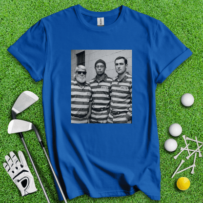 Trio Mugshot Retro T-shirt - TeeHee Golf Gear
