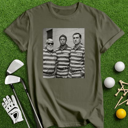 Trio Mugshot Retro T-shirt - TeeHee Golf Gear