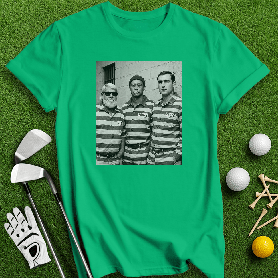 Trio Mugshot Retro T-shirt - TeeHee Golf Gear