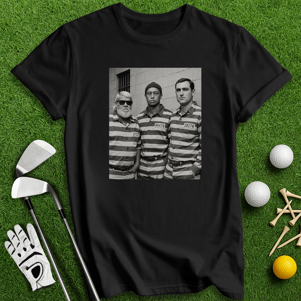 Trio Mugshot Retro T-shirt - TeeHee Golf Gear