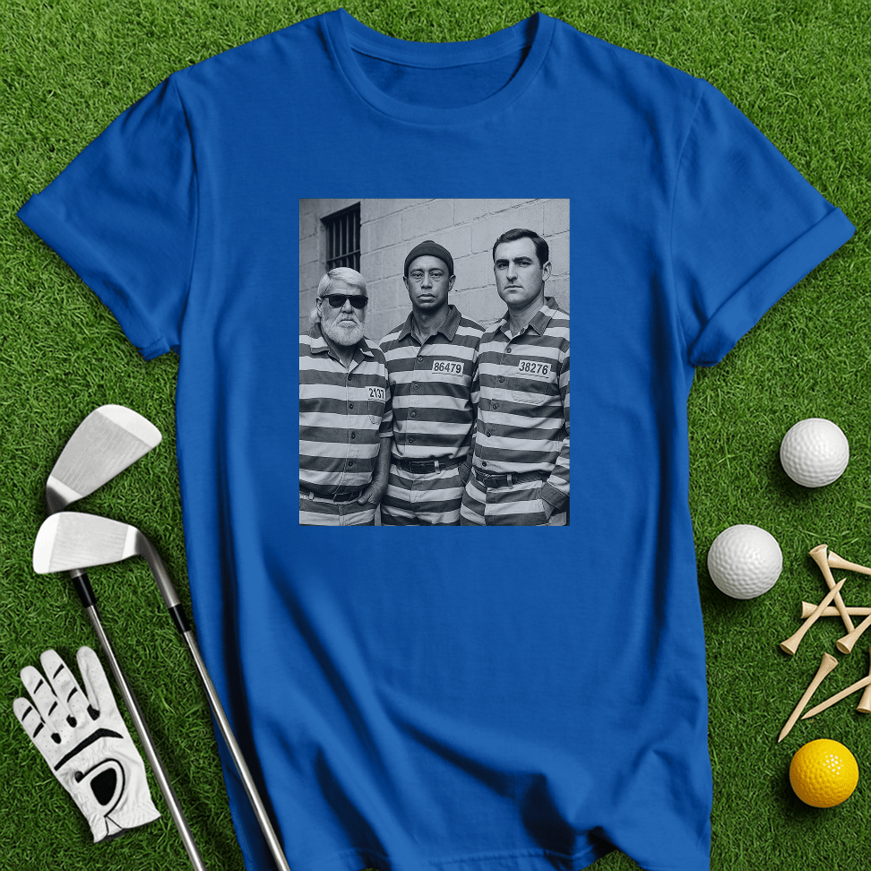 Trio Mugshot Retro T-shirt - TeeHee Golf Gear