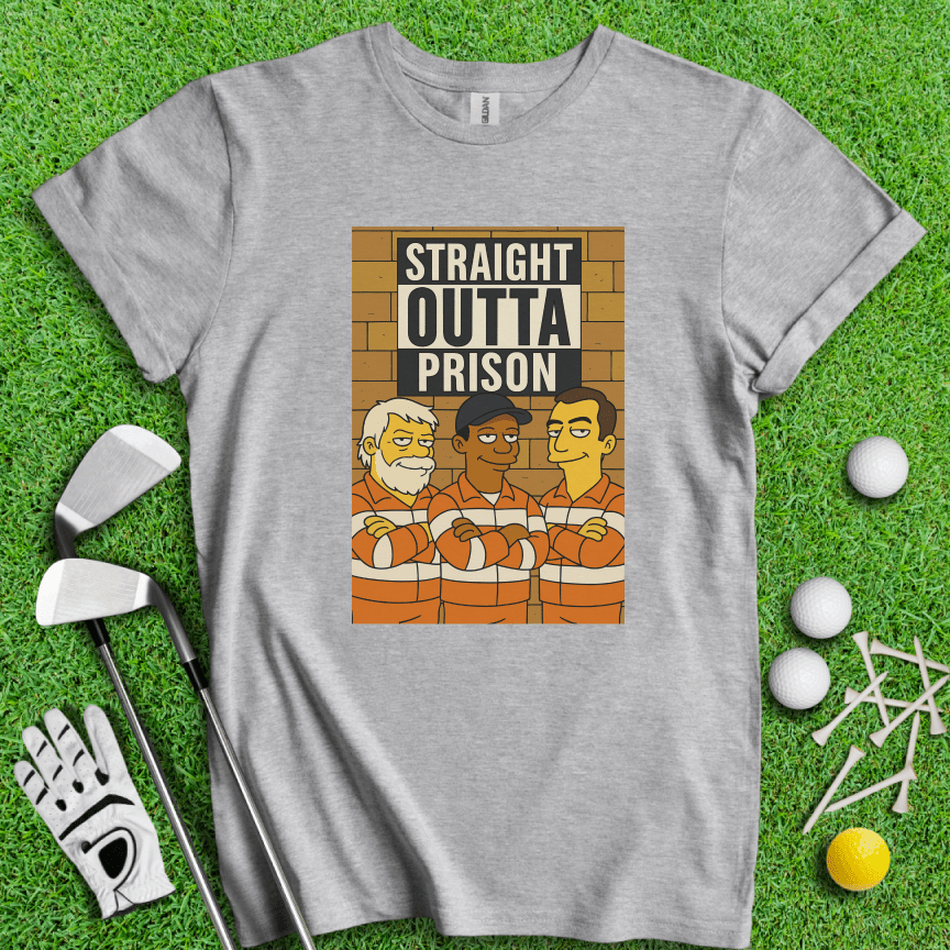 Trio Mugshot Simpson T-shirt - TeeHee Golf Gear