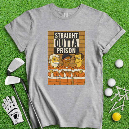 Trio Mugshot Simpson T-shirt - TeeHee Golf Gear