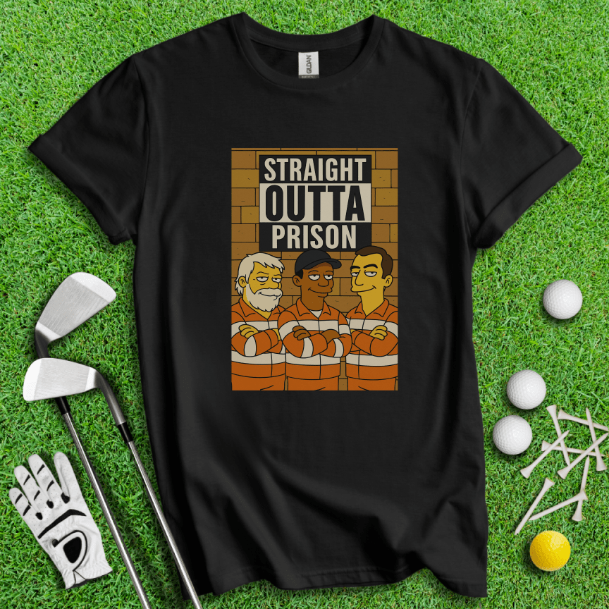Trio Mugshot Simpson T-shirt - TeeHee Golf Gear