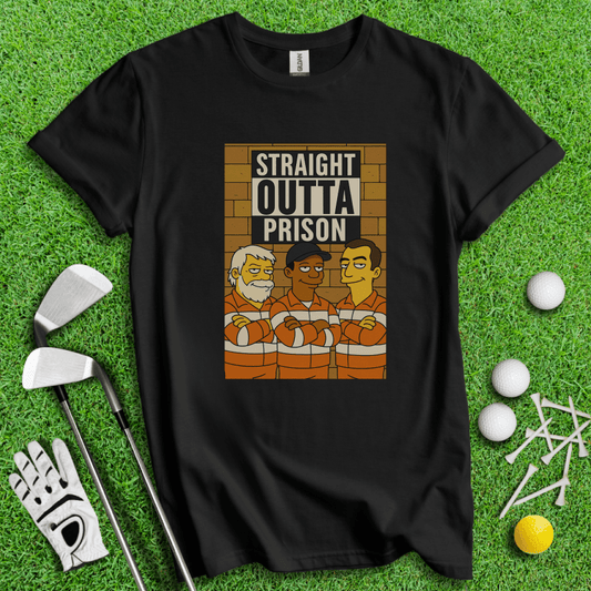 Trio Mugshot Simpson T-shirt - TeeHee Golf Gear