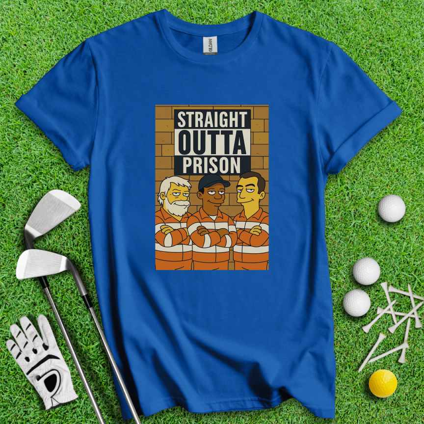 Trio Mugshot Simpson T-shirt - TeeHee Golf Gear