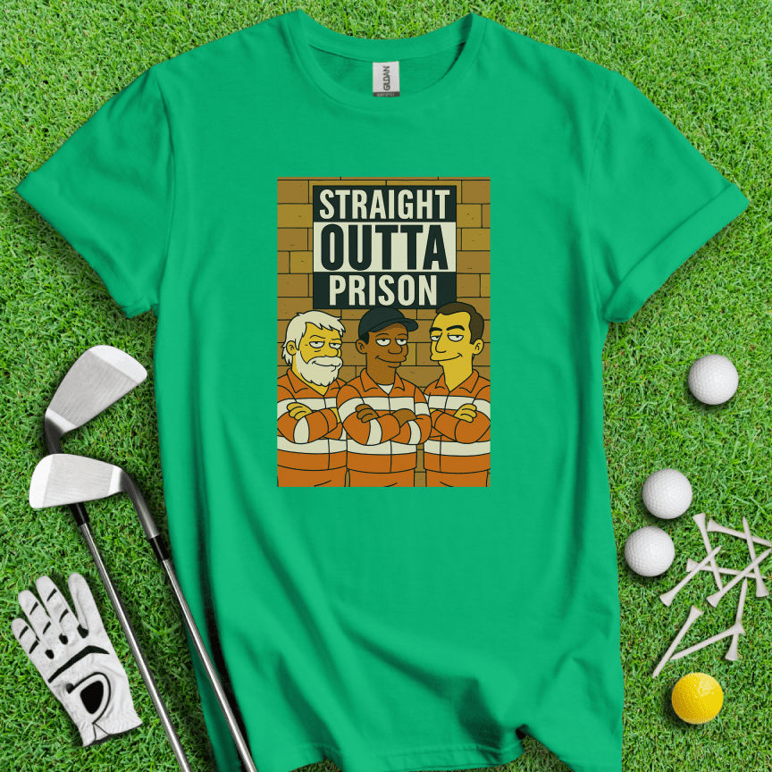 Trio Mugshot Simpson T-shirt - TeeHee Golf Gear