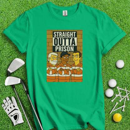 Trio Mugshot Simpson T-shirt - TeeHee Golf Gear