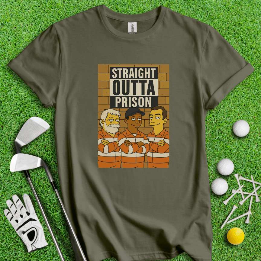 Trio Mugshot Simpson T-shirt - TeeHee Golf Gear