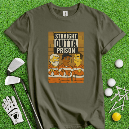 Trio Mugshot Simpson T-shirt - TeeHee Golf Gear