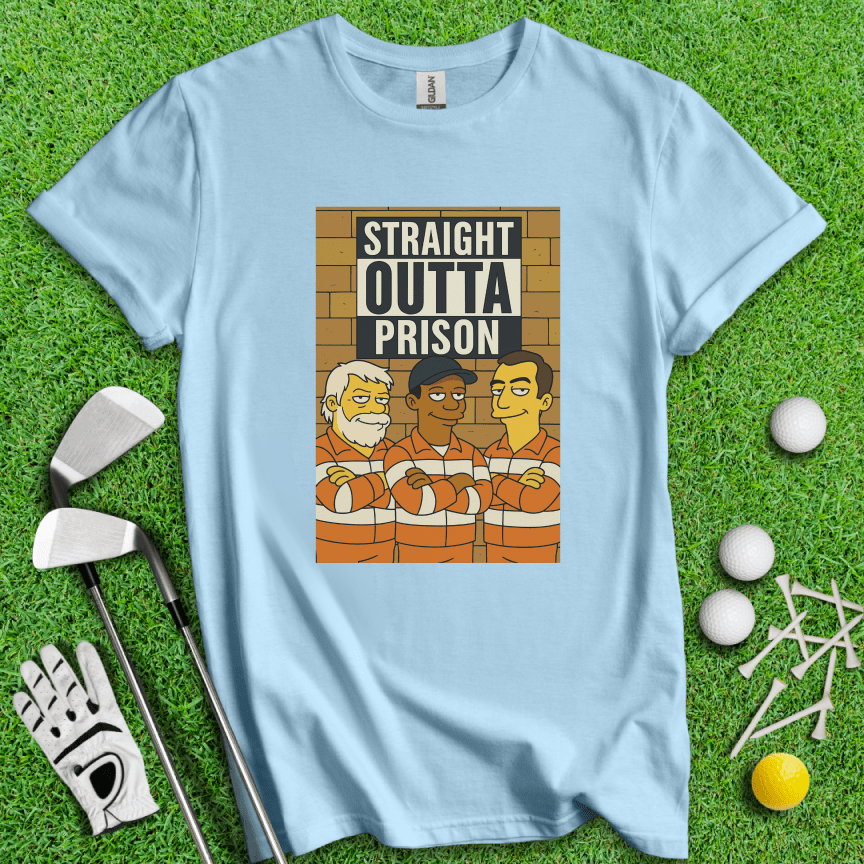 Trio Mugshot Simpson T-shirt - TeeHee Golf Gear