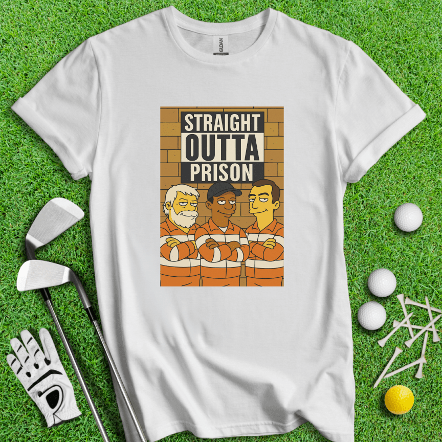 Trio Mugshot Simpson T-shirt - TeeHee Golf Gear