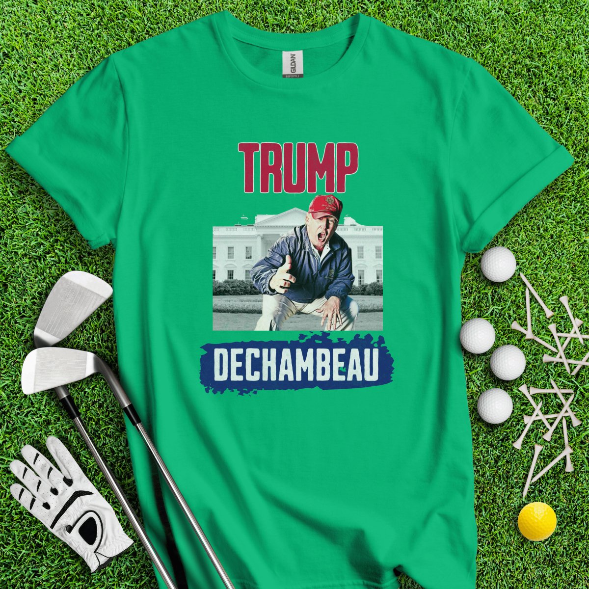 Trump Dechambeau Funny US Election Golf T - Shirt - TeeHee Golf Gear