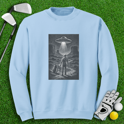UFO On The Green Crewneck - TeeHee Golf Gear