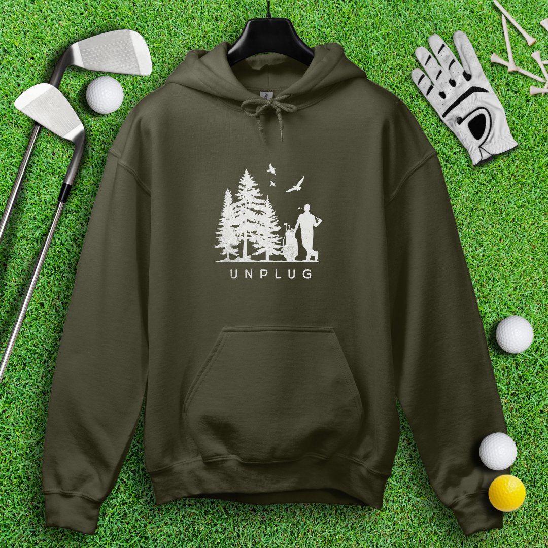 Unplug Outdoor Golfer Hoodie - TeeHee Golf Gear