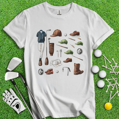 Vintage Golf Gear Elements Golf T - Shirt - TeeHee Golf Gear