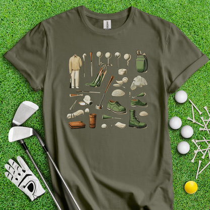 Vintage Golf Gear Elements Golf T - Shirt - TeeHee Golf Gear