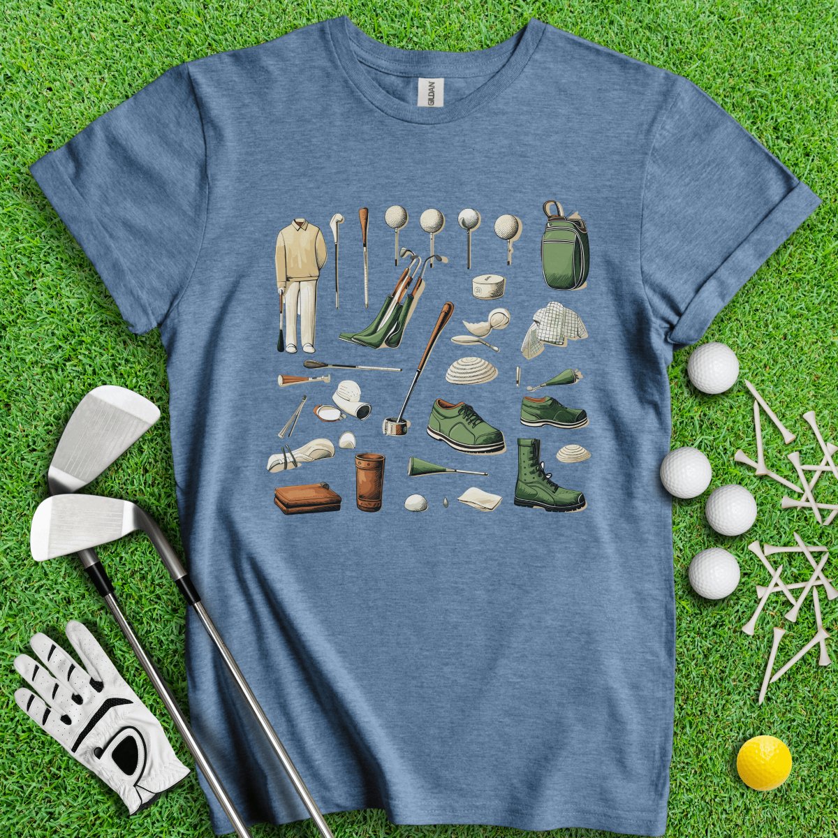 Vintage Golf Gear Elements Golf T - Shirt - TeeHee Golf Gear