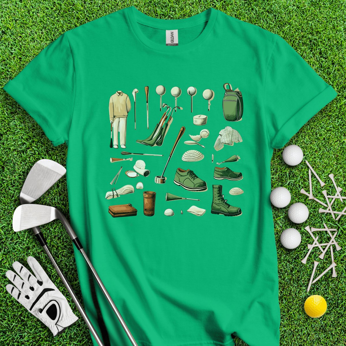 Vintage Golf Gear Elements Golf T - Shirt - TeeHee Golf Gear