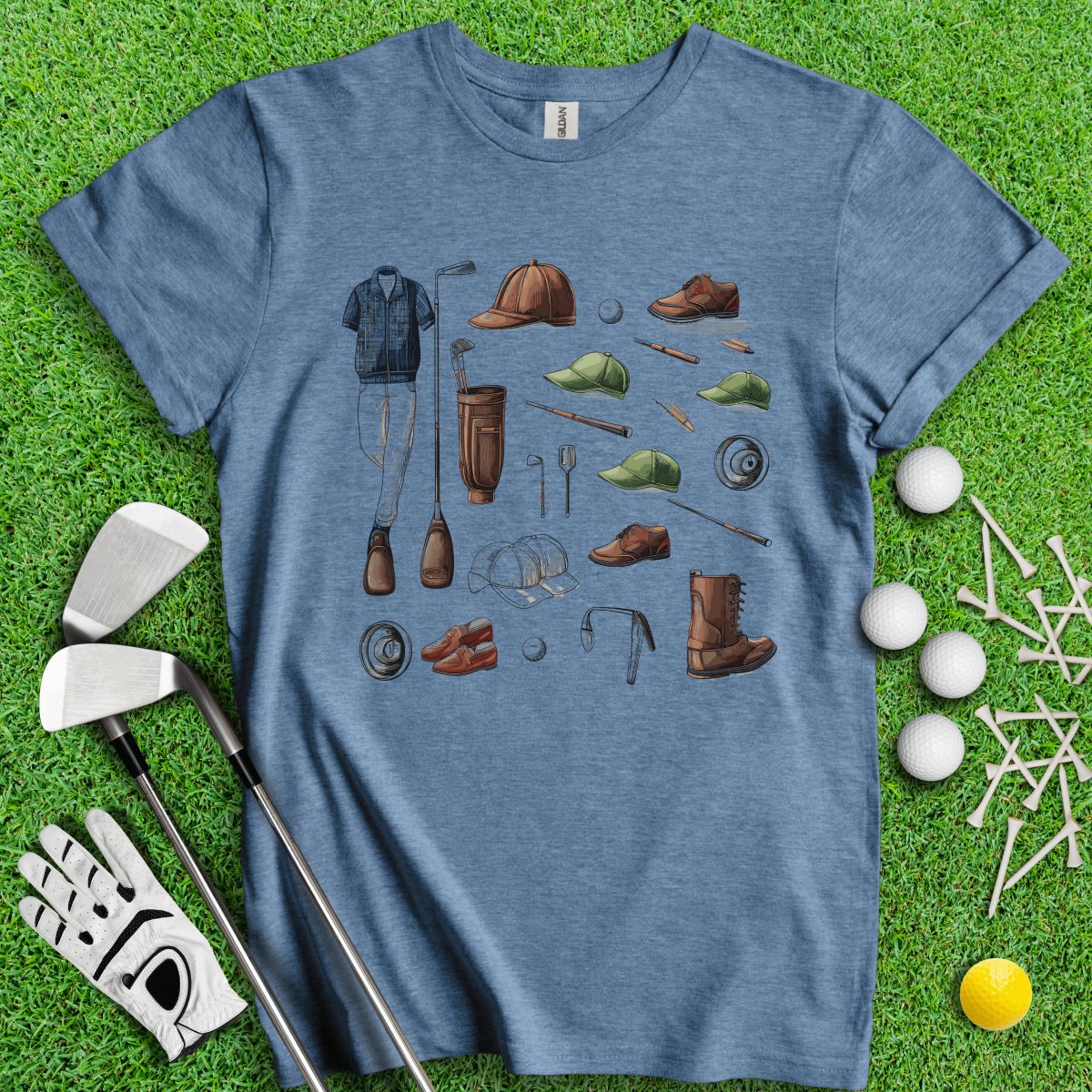 Vintage Golf Gear Elements Golf T - Shirt - TeeHee Golf Gear