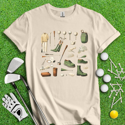 Vintage Golf Gear Elements Golf T - Shirt - TeeHee Golf Gear