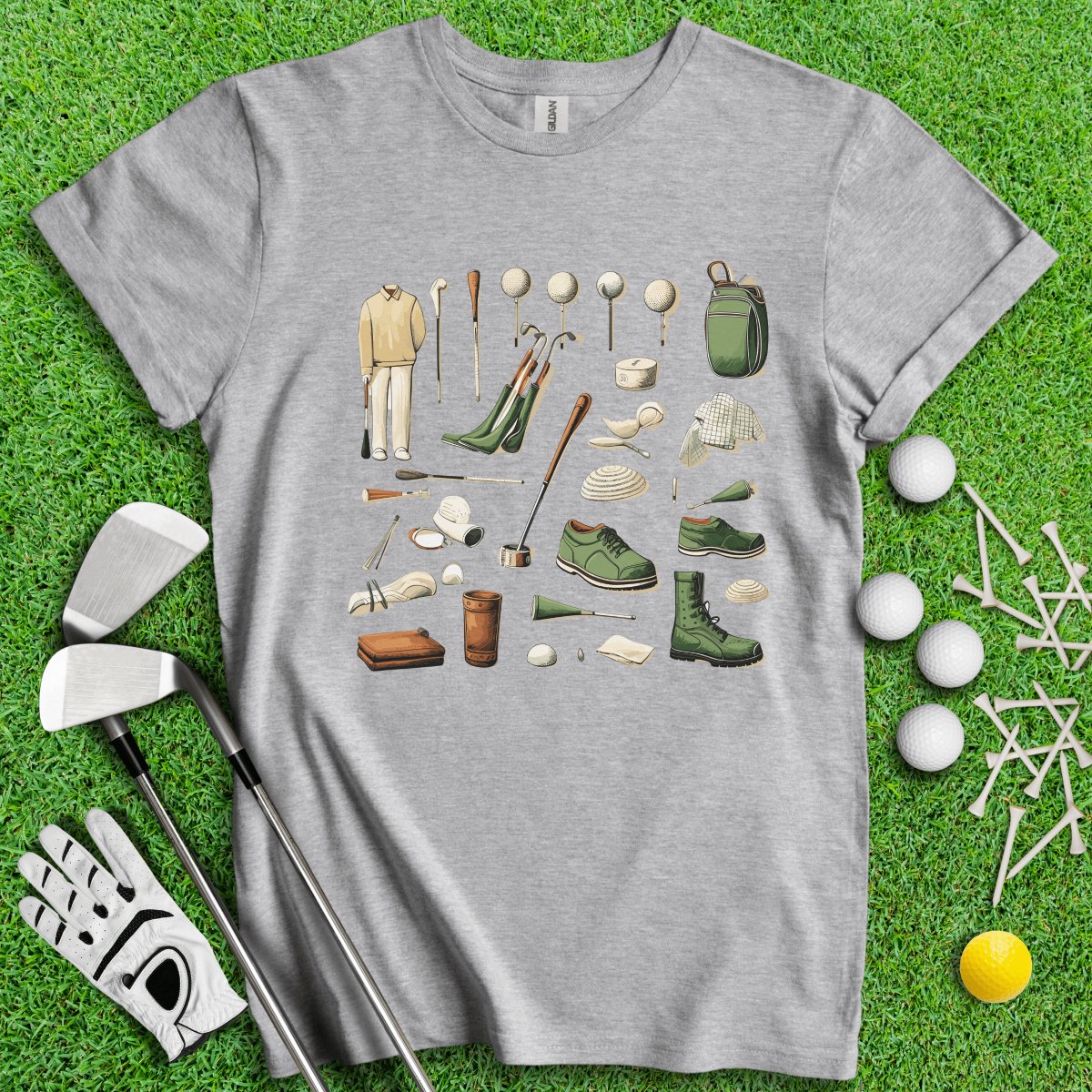 Vintage Golf Gear Elements Golf T - Shirt - TeeHee Golf Gear