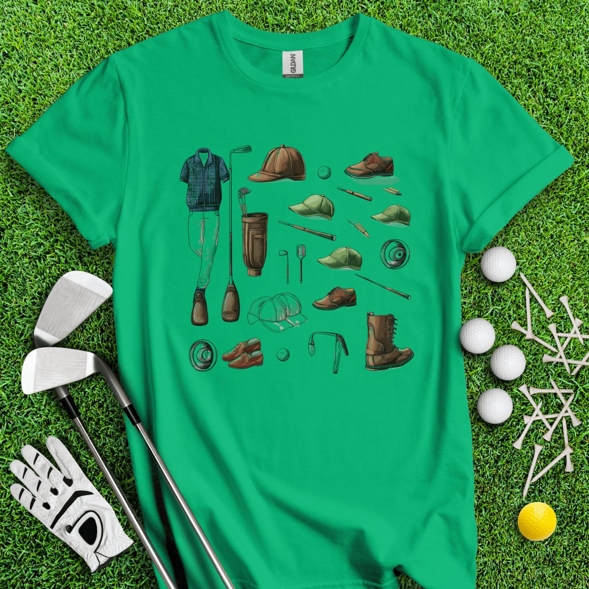 Vintage Golf Gear Elements Golf T - Shirt - TeeHee Golf Gear