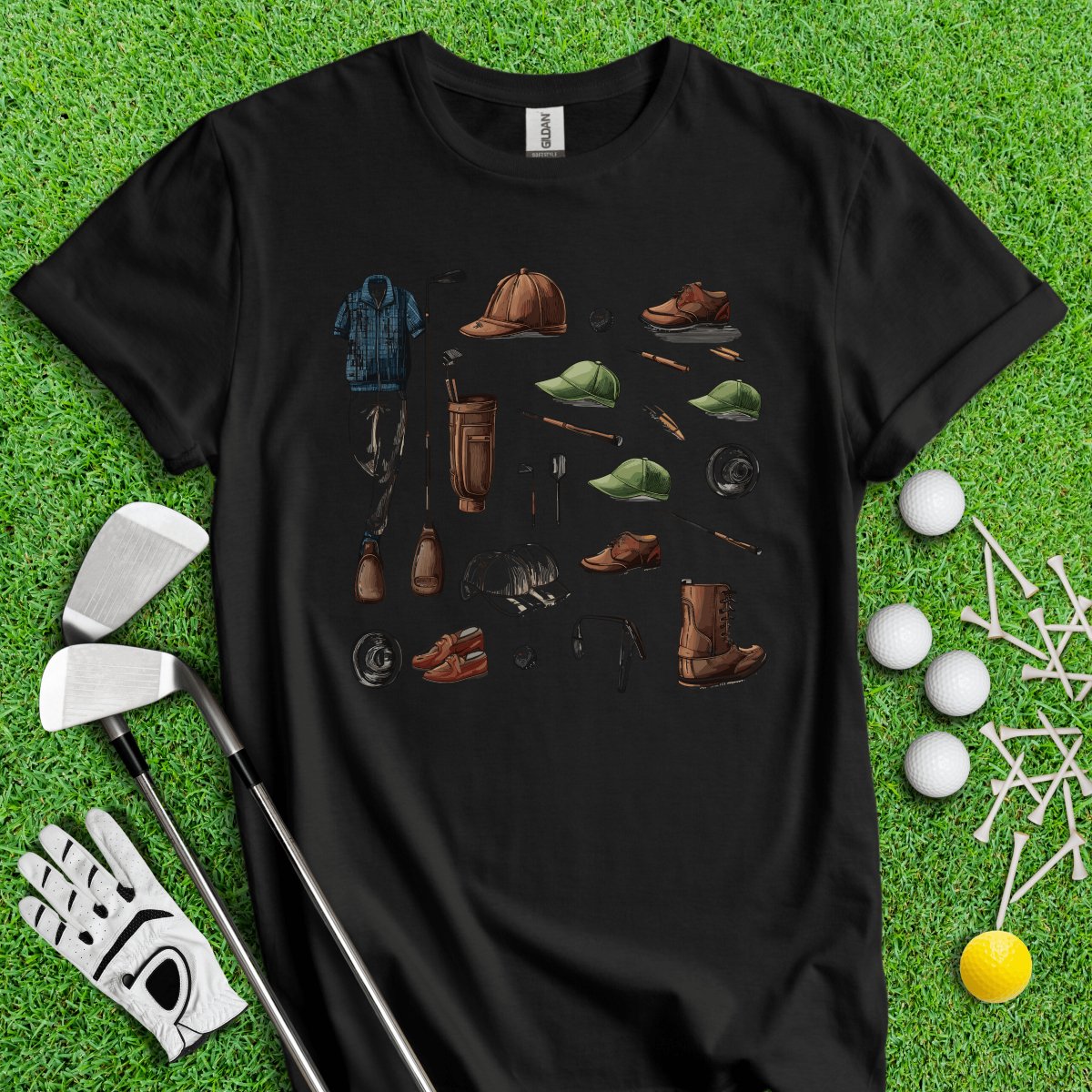 Vintage Golf Gear Elements Golf T - Shirt - TeeHee Golf Gear