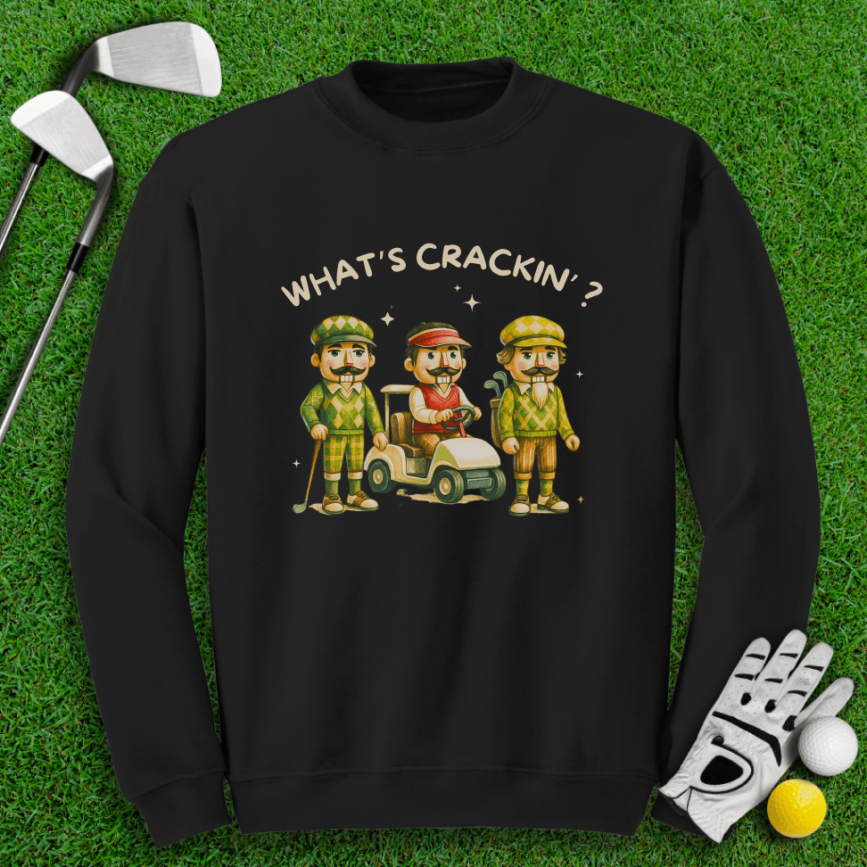What's Crackin' Crewneck - TeeHee Golf Gear