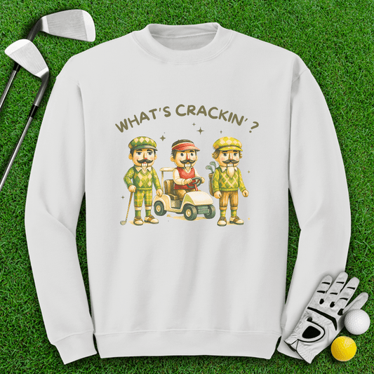 What's Crackin' Crewneck - TeeHee Golf Gear