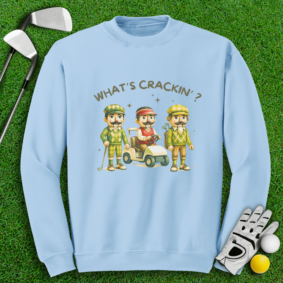 What's Crackin' Crewneck - TeeHee Golf Gear