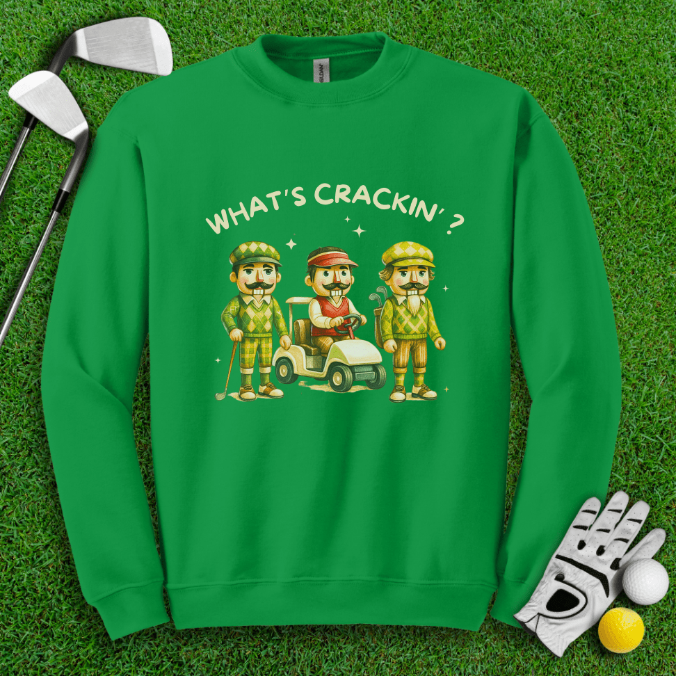 What's Crackin' Crewneck - TeeHee Golf Gear