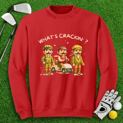 What's Crackin' Crewneck - TeeHee Golf Gear