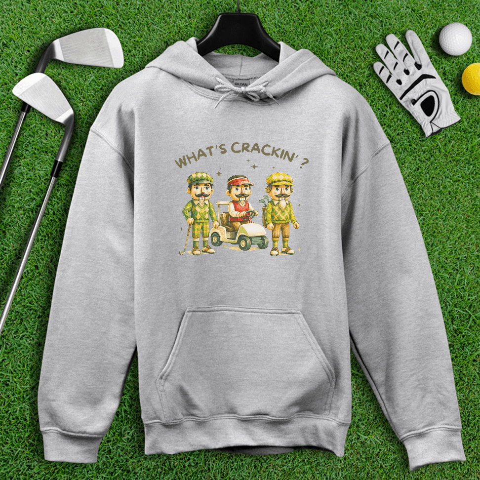 What's Crackin' Hoodie - TeeHee Golf Gear
