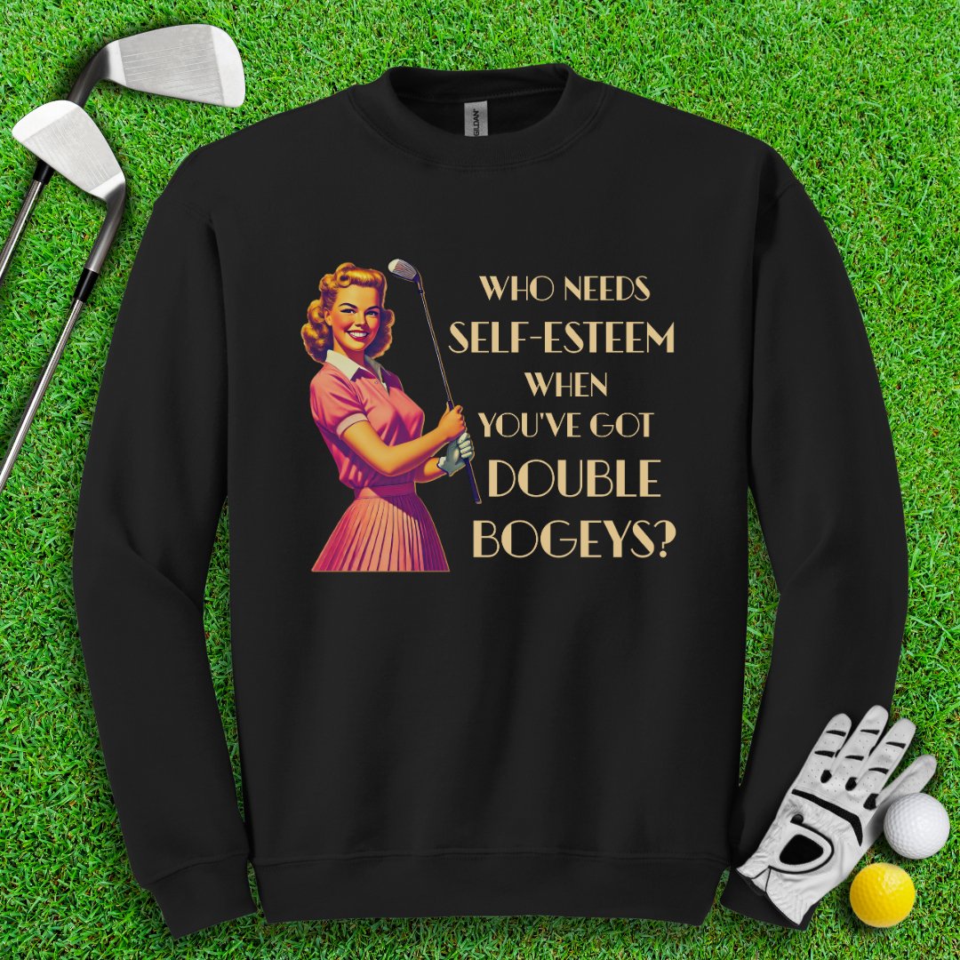 Who Needs Self - Esteem Retro Crewneck - TeeHee Golf Gear