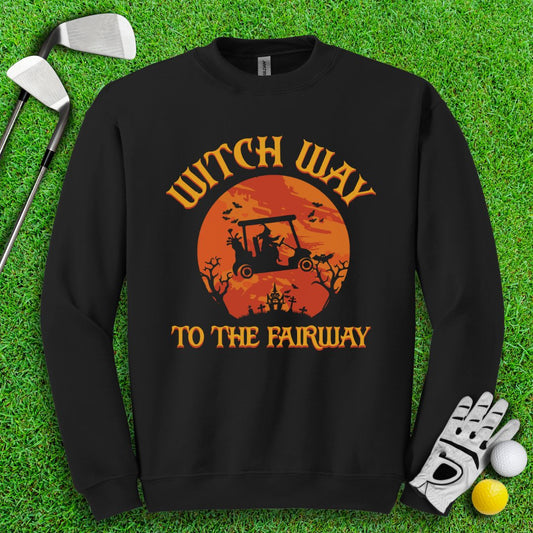 Witch Way To The Fairway Crewneck - TeeHee Golf Gear