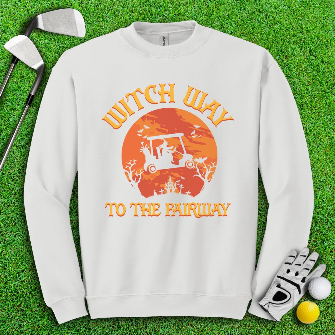 Witch Way To The Fairway Crewneck - TeeHee Golf Gear