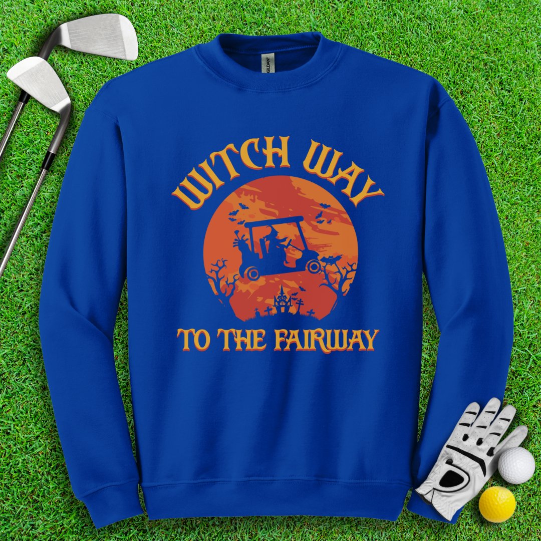 Witch Way To The Fairway Crewneck - TeeHee Golf Gear