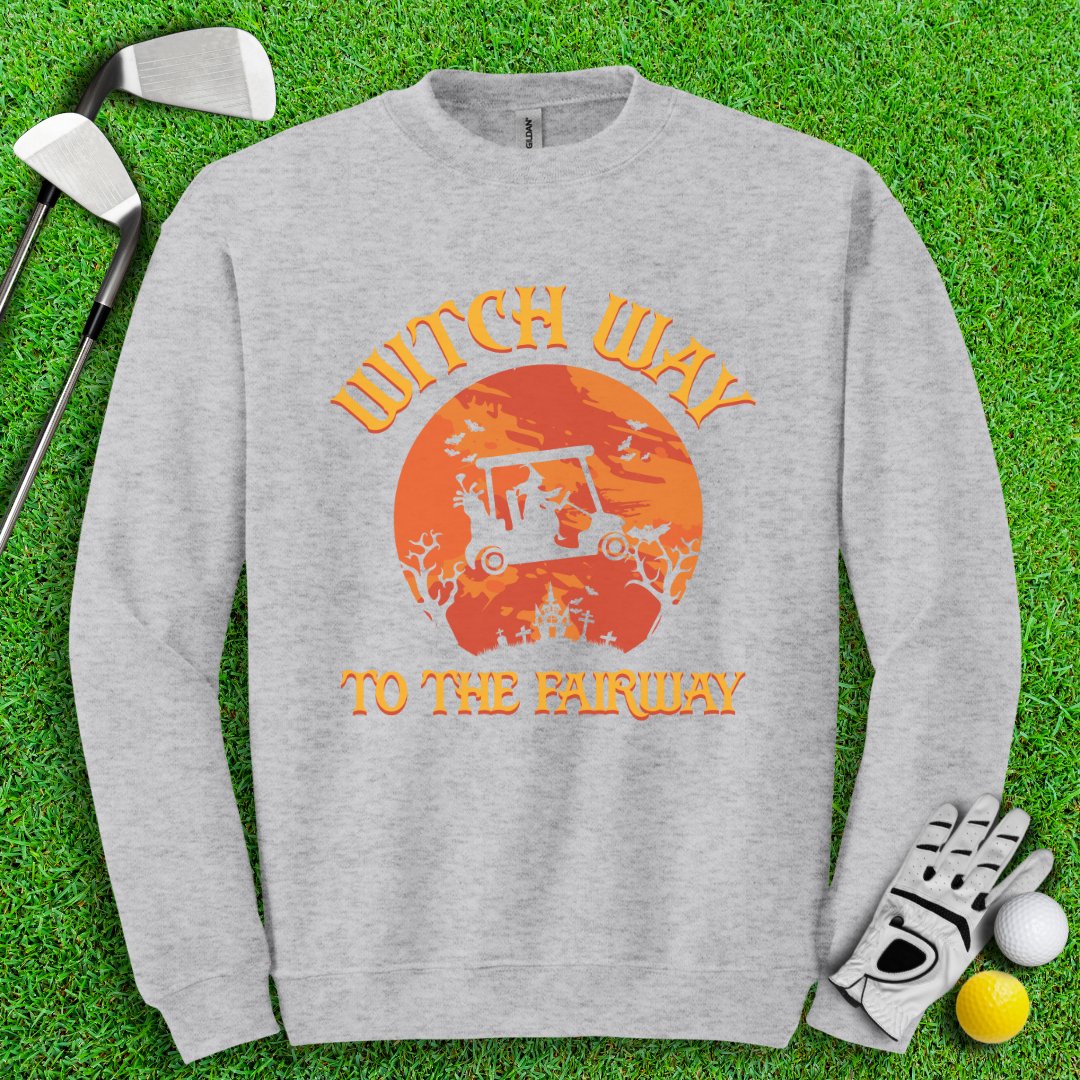 Witch Way To The Fairway Crewneck - TeeHee Golf Gear